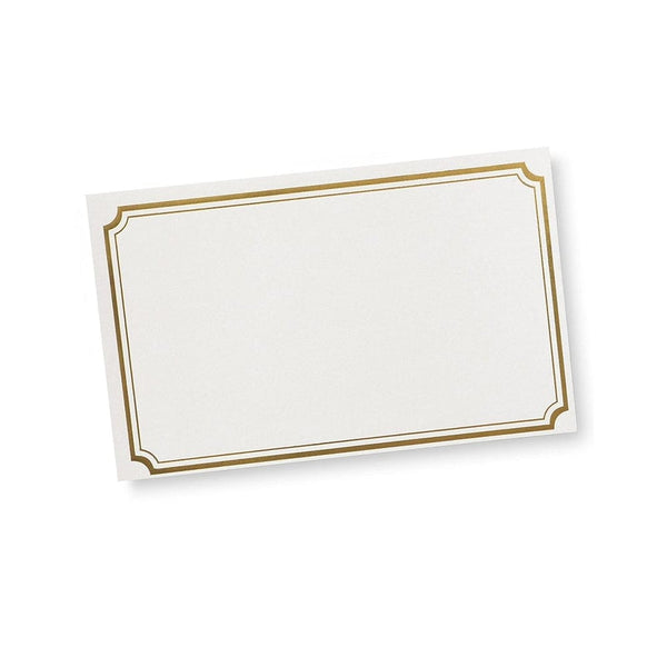 Foil Certificate Paper - Essential Piece - Cream w/ Gold - 50 per Pack