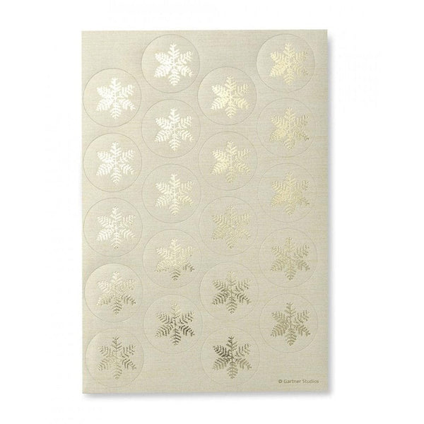 Envelope Seals - Silver Snowflakes