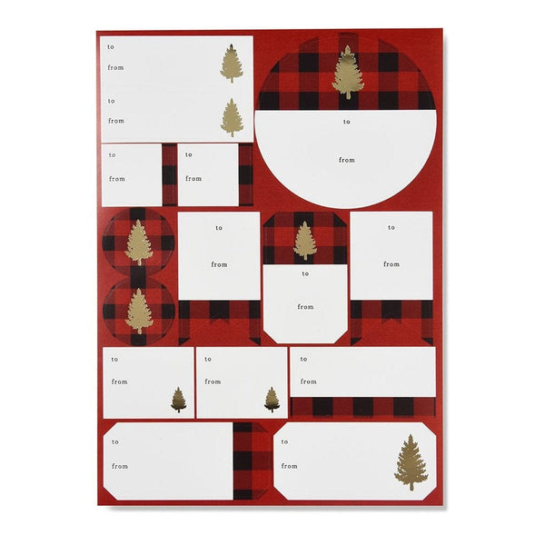 Lumberjack Plaid Trees Extra Small Gift Bag 46483