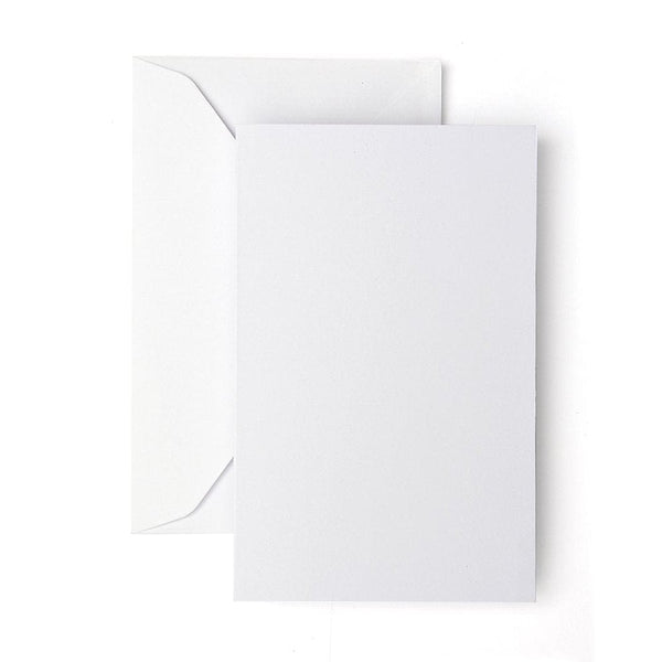 Printable White Note Cards & Envelopes