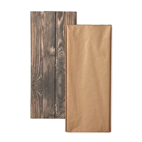 Pine Needles & Gold Metallic Tissue Paper Pack