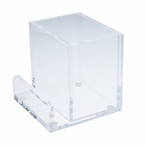 Acrylic Pencil Cup - Desktop Organizer with Business Card Holder Gartner Studios Organizer 100391