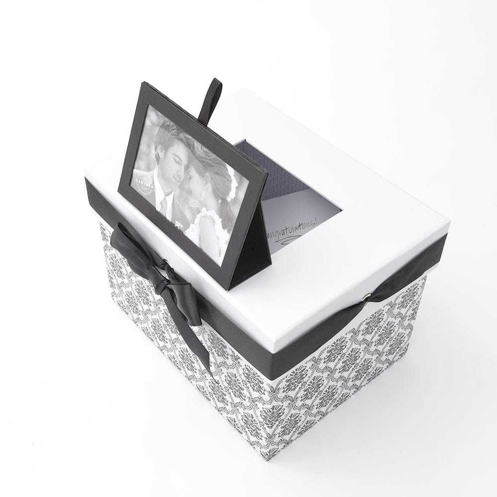 Glass Wedding Card Box with Gold Accents | Gartner Studios