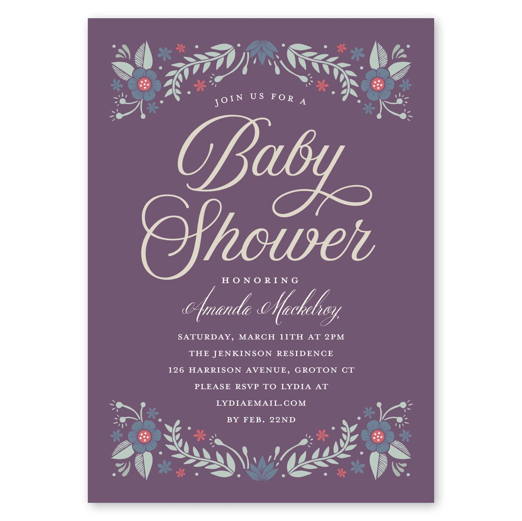 Shower by Mail Baby Shower Invitation