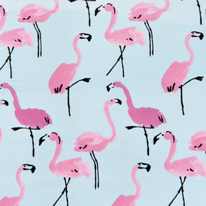 Fa La La Flamingo Xmas Wrapping Paper , Santa Flamingo Christmas Wrapping  Paper, Flamingo Xmas Gift Wrapping Paper Green 