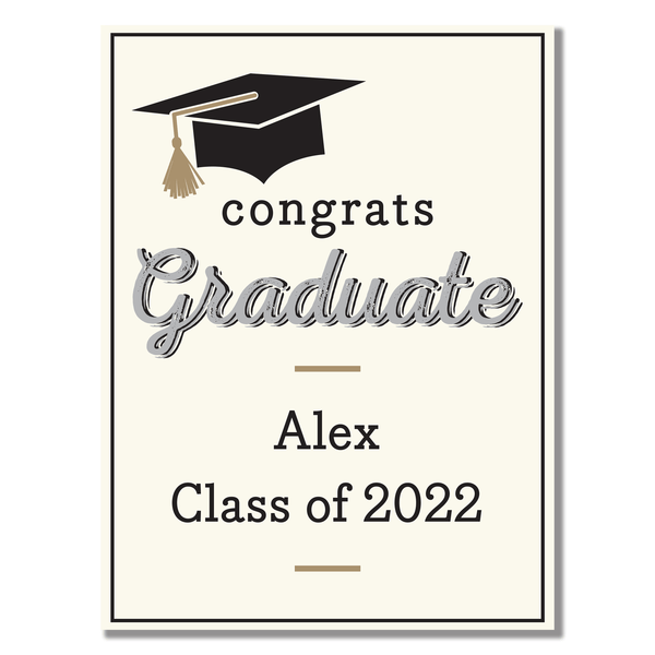 Grad Caps Custom Yard Sign | Gartner Studios