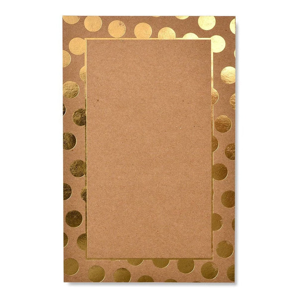 Kraft Gold Foil Dots Print At Home Invitation Kit | Gartner Studios