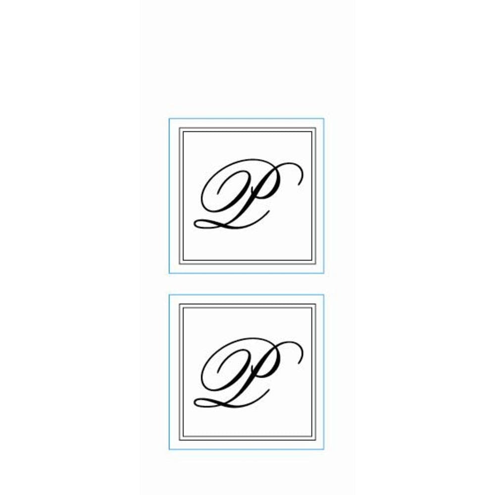 Brush Personalized Initial Stickers- Set of 144 Envelope Seals