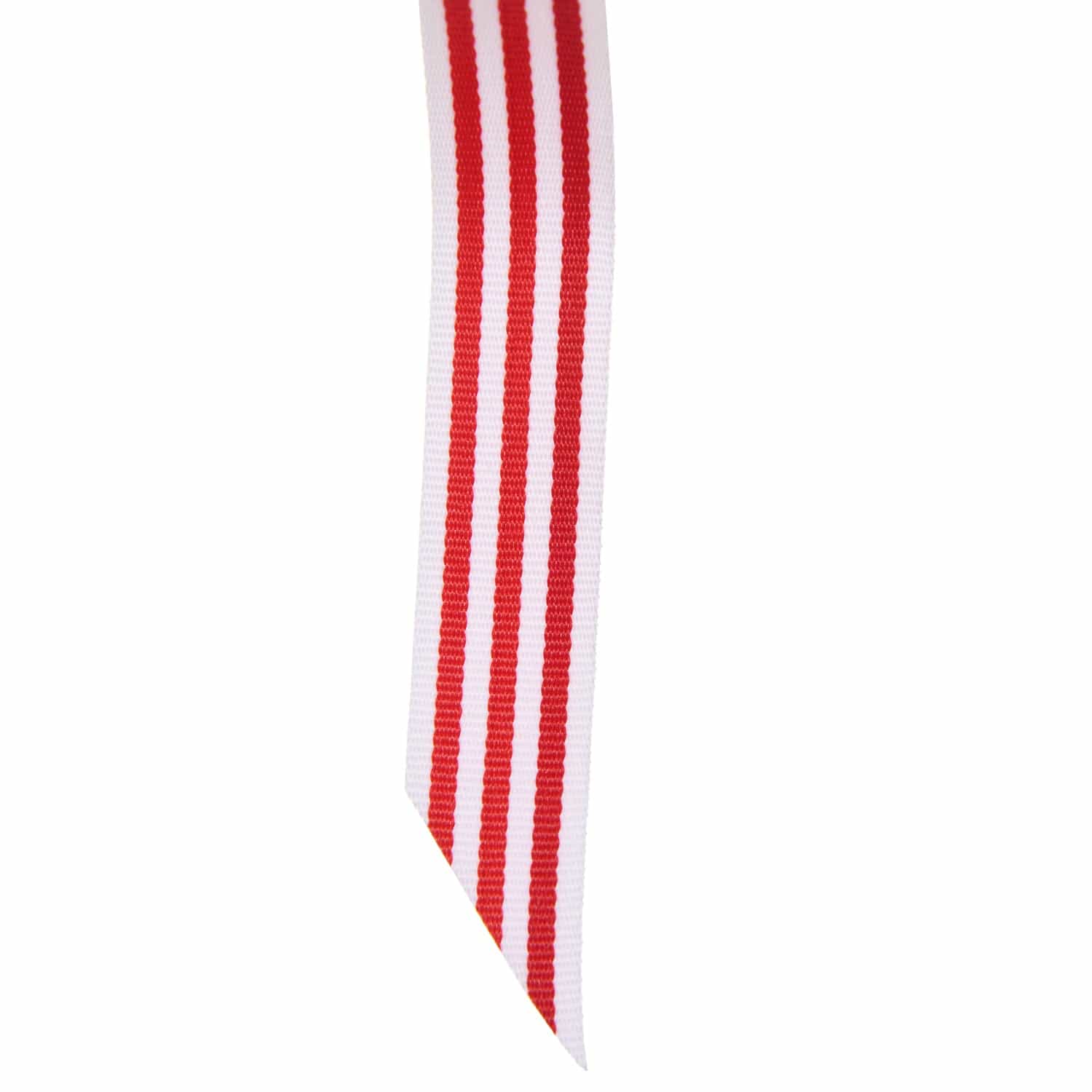 2.5 Vertical Stripe Ribbon: Red/White